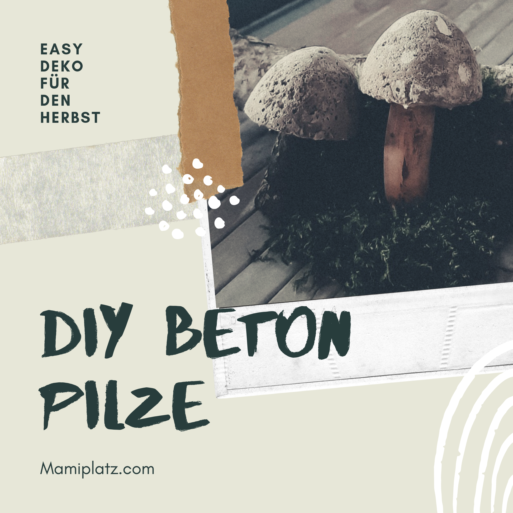 DIY Beton Pilze